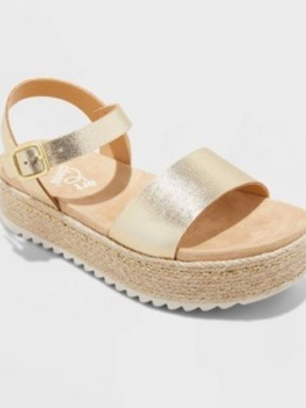 NEW art class Kids' Lindsey Platform Espadrille Sandals - Gold